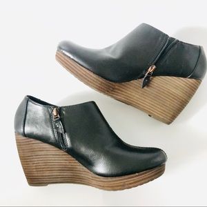 Dr Scholls Harlie Black Wedge Ankle Booties 11